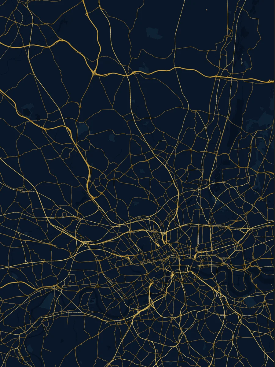 Map poster of London
